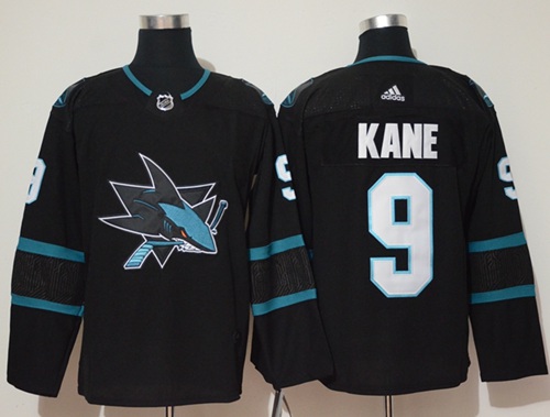 Adidas Men San Jose Sharks 9 Evander Kane Black Alternate Authentic Stitched NHL Jersey